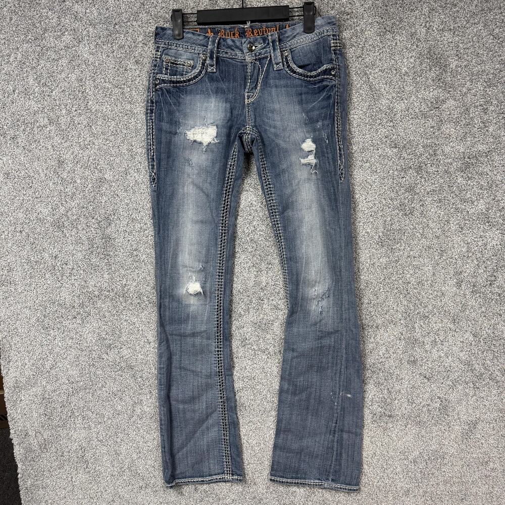Vtg Rock Revival Donna Boot Jeans 29x31 Rockstar GF Indie Sleaze Alt Chic Y2K